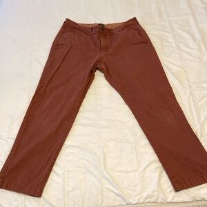 J. Crew Rusty Red Sutton Chinos Classic Straight-Leg Design